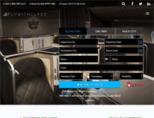 Tablet Screenshot of flywithclass.com